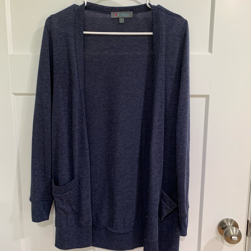 Lightweight navy cardigan - Love Delirious S